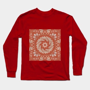 Pasifika burnt orange Long Sleeve T-Shirt